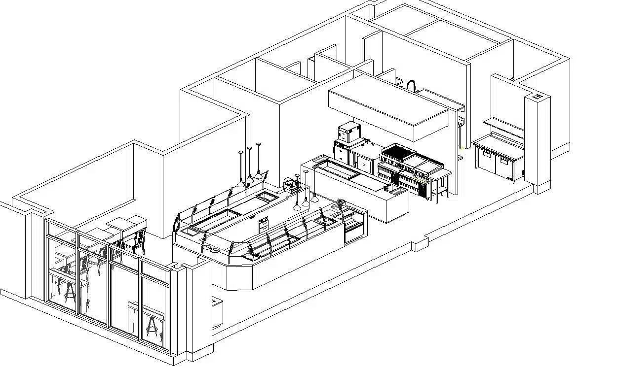 Commercial Kitchen Concept Development & Layout Optimization​